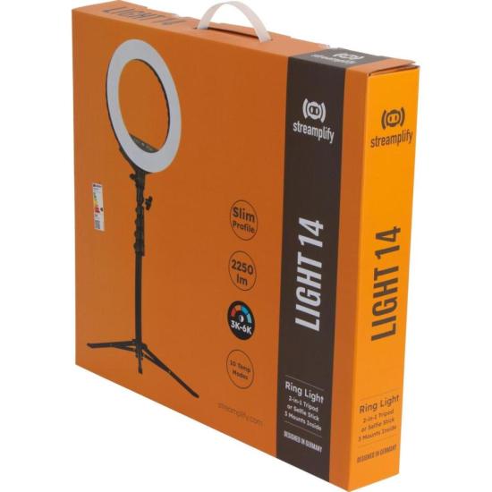 Ring Light 14 Streamplify por 550,00 à vista no boleto/pix ou parcele em até 10x sem juros. Compre na loja Mundomax!