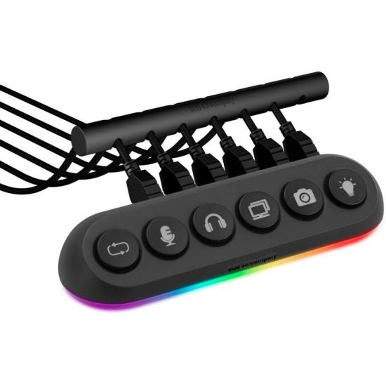 Hub USB 5 Portas 3.0 Streamplify Deck 5 Preto RGB por 430,00 à vista no boleto/pix ou parcele em até 10x sem juros. Compre na loja Mundomax!