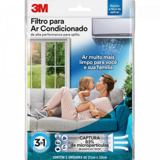 Filtro Para Ar-Condicionado Split 3M Branco por 30,99 à vista no boleto/pix ou parcele em até 1x sem juros. Compre na loja Mundomax!