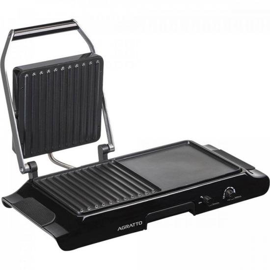 Grill Elétrico Duo com Prensa 220V MR CHEFF GDG AGRATTO por 313,90 à vista no boleto/pix ou parcele em até 10x sem juros. Compre na loja Mundomax!
