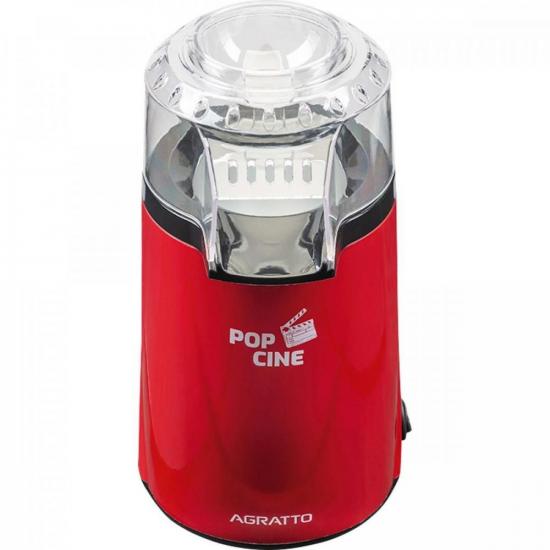 Pipoqueira Agratto Pop Cine Vermelha 127v por 129,00 à vista no boleto/pix ou parcele em até 5x sem juros. Compre na loja Mundomax!