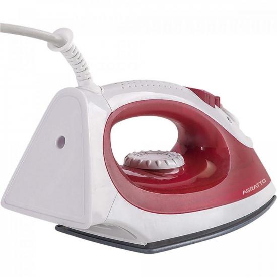 Ferro de Passar Vapor Agratto Bravo FC-01 Cerâmico Vermelho 127v por 93,00 à vista no boleto/pix ou parcele em até 3x sem juros. Compre na loja Mundomax!