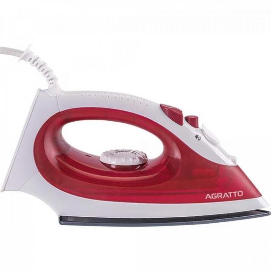 Ferro de Passar Vapor Agratto Bravo FC-02 Cerâmico Vermelho 220v por 85,00 à vista no boleto/pix ou parcele em até 3x sem juros. Compre na loja Mundomax!