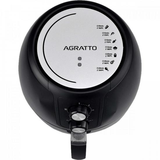 Fritadeira Elétrica Air Fryer Agratto Supremma FES-01 3,6l Preta 127v por 432,99 à vista no boleto/pix ou parcele em até 10x sem juros. Compre na loja Mundomax!