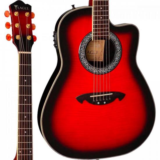 Violão Eletroacústico Eagle CH306 Folk por 1.442,90 à vista no boleto/pix ou parcele em até 12x sem juros. Compre na loja Mundomax!