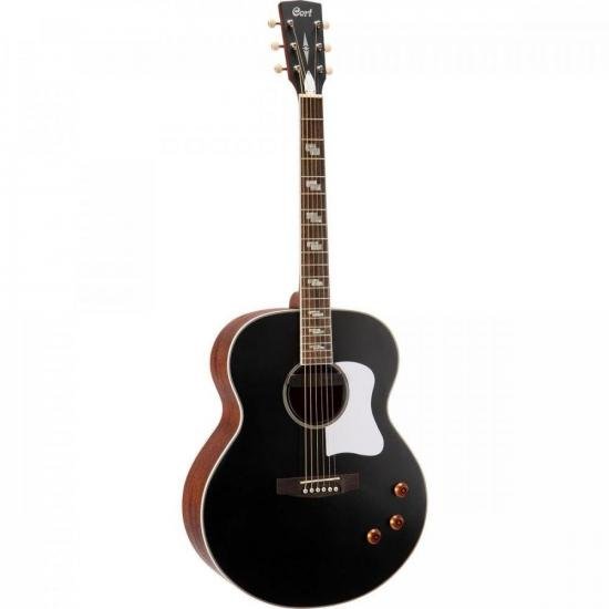 Violão Eletroacústico Cort CJ Retro Aço Vintage Black Matte por 2.831,90 à vista no boleto/pix ou parcele em até 12x sem juros. Compre na loja Mundomax!