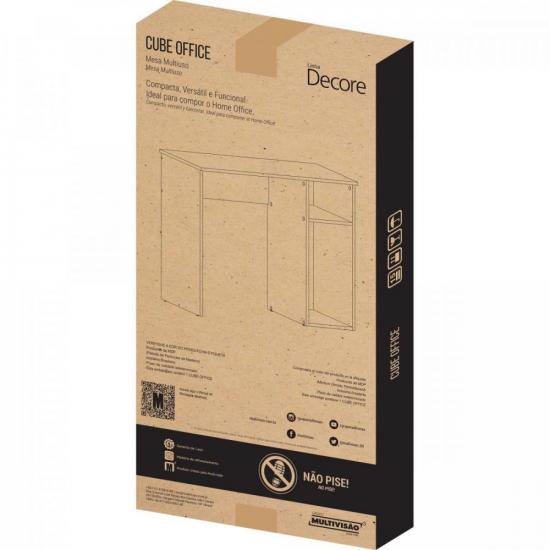 Mesa Para Computador Cube Office Preta Multivisão por 181,90 à vista no boleto/pix ou parcele em até 7x sem juros. Compre na loja Mundomax!