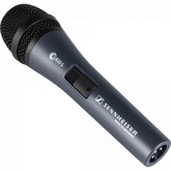 Microfone Sennheiser E835-S Dinâmico Cardioide - Mundomax