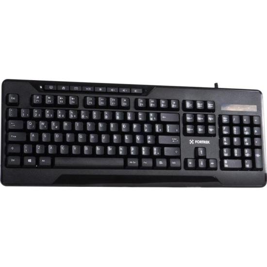 Teclado Multimídia Fortrek OLK101 Preto FK 423K por 56,00 à vista no boleto/pix ou parcele em até 2x sem juros. Compre na loja Mundomax!