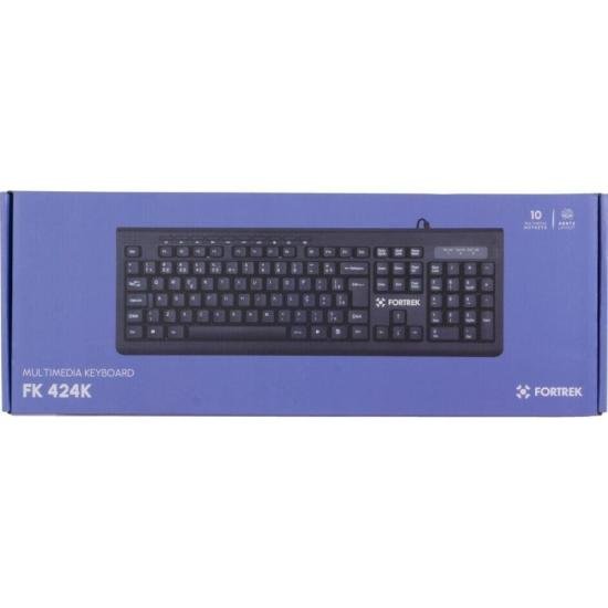 Teclado Multimídia Fortrek MKL-101 Preto FK 424K por 53,66 à vista no boleto/pix ou parcele em até 2x sem juros. Compre na loja Fortrek!