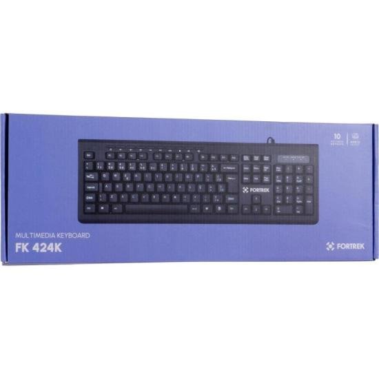 Teclado Multimídia Fortrek MKL-101 Preto FK 424K por 53,66 à vista no boleto/pix ou parcele em até 2x sem juros. Compre na loja Fortrek!