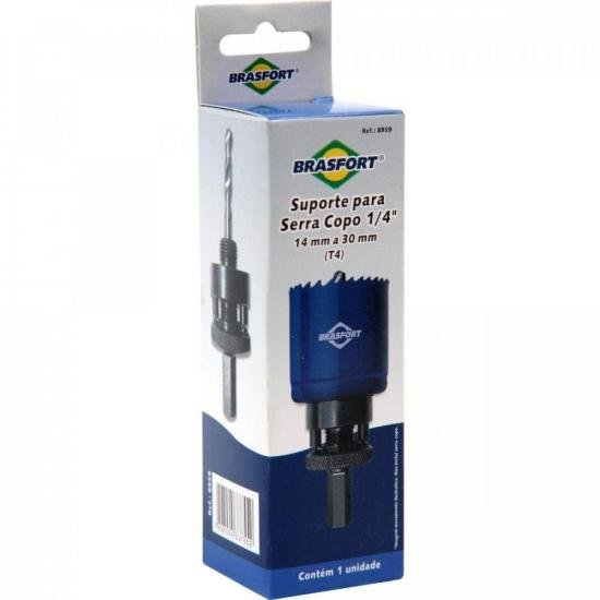 Suporte Serra Copo 1/4\" BRASFORT por 16,99 à vista no boleto/pix ou parcele em até 1x sem juros. Compre na loja Mundomax!