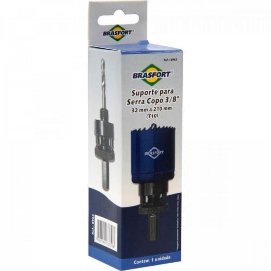 Suporte Serra Copo 3/8\" BRASFORT por 39,99 à vista no boleto/pix ou parcele em até 1x sem juros. Compre na loja Mundomax!