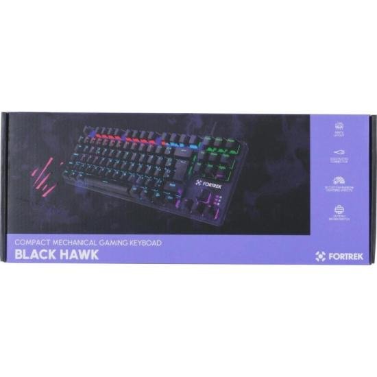 Teclado Gamer Mecânico Fortrek Black Hawk Compact Rainbow por 215,00 à vista no boleto/pix ou parcele em até 8x sem juros. Compre na loja Mundomax!