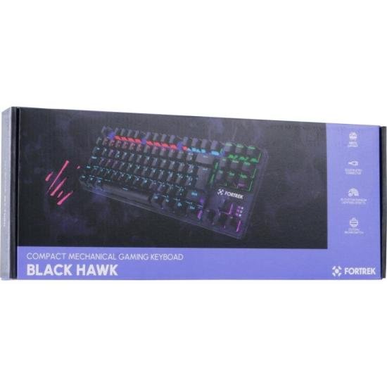 Teclado Gamer Mecânico Fortrek Black Hawk Compact Rainbow por 215,00 à vista no boleto/pix ou parcele em até 8x sem juros. Compre na loja Mundomax!