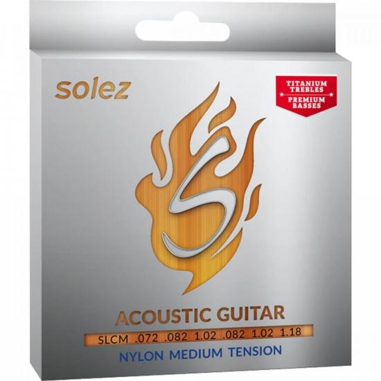 Encordoamento Violão Nylon SOLEZ SLCM Média por 69,99 à vista no boleto/pix ou parcele em até 2x sem juros. Compre na loja Mundomax!