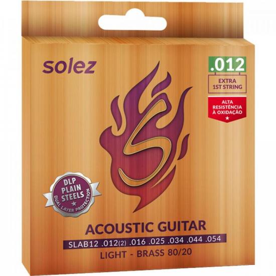 Encordoamento Violão Aço SOLEZ SLAB12 012 80/20 por 59,99 à vista no boleto/pix ou parcele em até 2x sem juros. Compre na loja Mundomax!