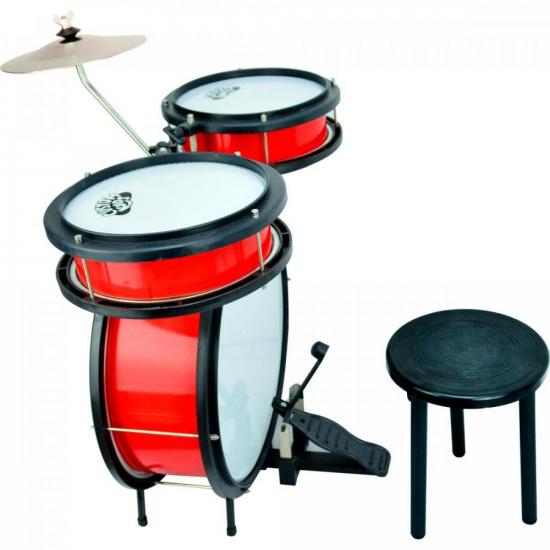 Bateria Infantil CUSTOM KIDS CKDM3RD Vermelho por 339,99 à vista no boleto/pix ou parcele em até 10x sem juros. Compre na loja Mundomax!