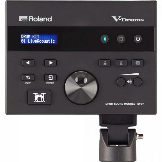 Bateria Eletrônica ROLAND TD07KV Preta por 11.999,00 à vista no boleto/pix ou parcele em até 12x sem juros. Compre na loja Mundomax!