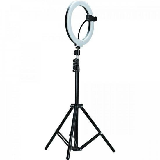 Ring Light CUSTOM SOUND CSRL26T 26 cm com Tripé Preto por 129,99 à vista no boleto/pix ou parcele em até 5x sem juros. Compre na loja Mundomax!