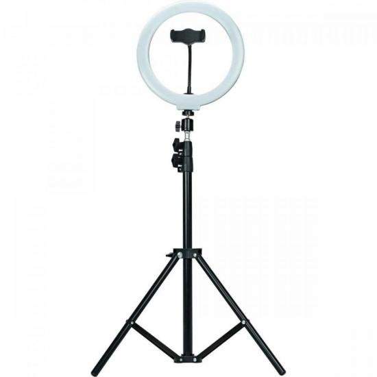 Ring Light CUSTOM SOUND CSRL26T 26 cm com Tripé Preto por 129,99 à vista no boleto/pix ou parcele em até 5x sem juros. Compre na loja Mundomax!