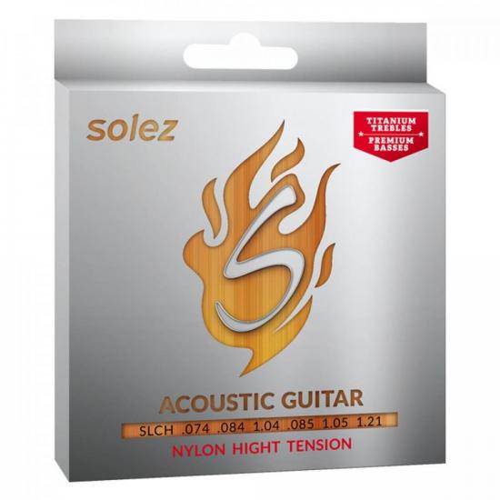 Encordoamento Violão Nylon SOLEZ SLCH Media por 69,99 à vista no boleto/pix ou parcele em até 2x sem juros. Compre na loja Mundomax!