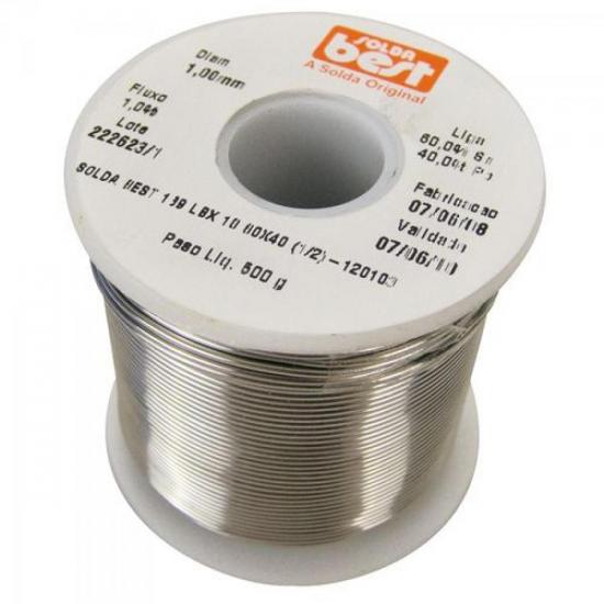 Solda em Fio 189-LBX10 60x40 500g No Clean BEST por 0,00 à vista no boleto/pix ou parcele em até 1x sem juros. Compre na loja Mundomax!