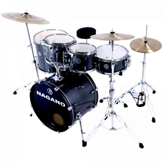 Bateria NAGANO Garage Rock 22 SV Vintage Stripe por 5.009,99 à vista no boleto/pix ou parcele em até 12x sem juros. Compre na loja Mundomax!