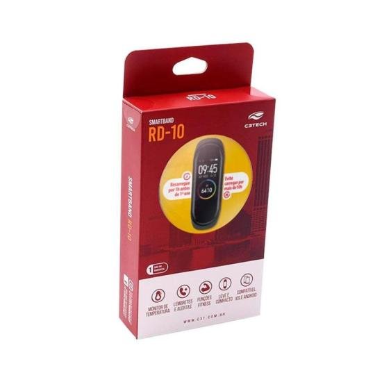 Relogio SmartWatch C3Tech RD-10BK Preto por 110,00 à vista no boleto/pix ou parcele em até 4x sem juros. Compre na loja Mundomax!