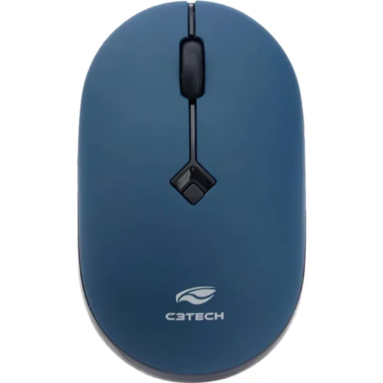 Mouse Sem Fio C3TEech M-W60BL RC Nano 1600DPI Azul (76140)