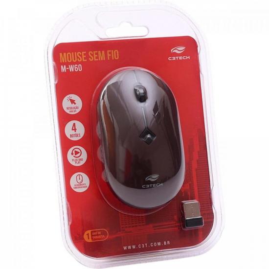 Mouse Sem Fio C3Tech M-W60RD RC Nano 1600DPI Vermelho por 43,99 à vista no boleto/pix ou parcele em até 1x sem juros. Compre na loja Mundomax!