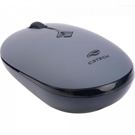 Mouse Sem Fio C3Tech M-W60GY RC Nano1600dpi Cinza por 43,99 à vista no boleto/pix ou parcele em até 1x sem juros. Compre na loja Mundomax!