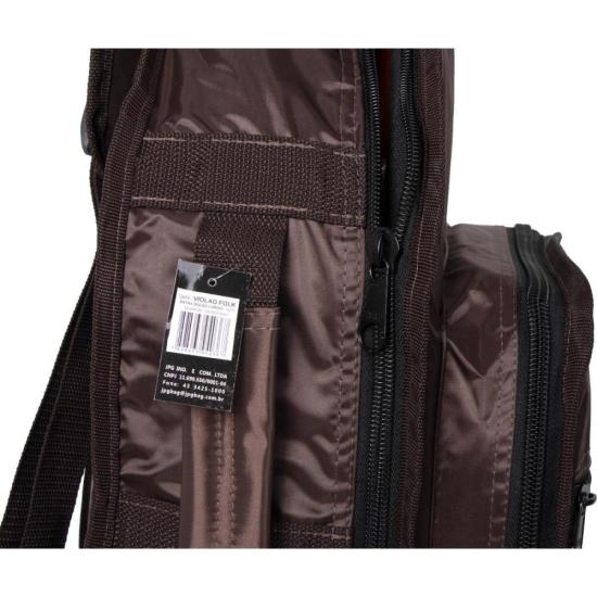 Capa para Violão Folk Nylon 70 Acolchoada com Bolsa Cargo Marrom por 151,99 à vista no boleto/pix ou parcele em até 6x sem juros. Compre na loja Mundomax!