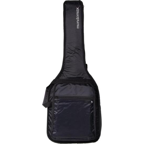 Capa para Guitarra Nylon 70 Acolchoada com Bolsa Cargo Preta MUNDOMAX (76180)