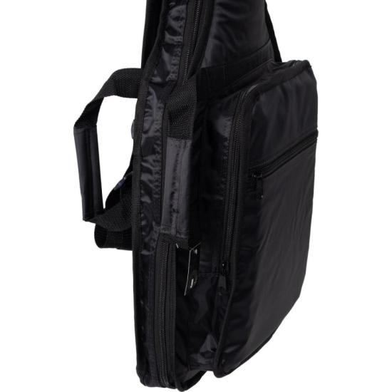 Capa para Guitarra Nylon 70 Acolchoada com Bolsa Cargo Preta MUNDOMAX por 147,99 à vista no boleto/pix ou parcele em até 5x sem juros. Compre na loja Mundomax!