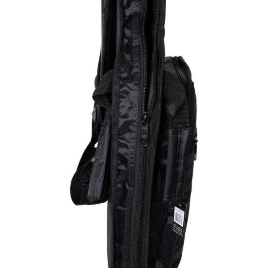 Capa para Guitarra Nylon 70 Acolchoada com Bolsa Cargo Preta MUNDOMAX por 147,99 à vista no boleto/pix ou parcele em até 5x sem juros. Compre na loja Mundomax!