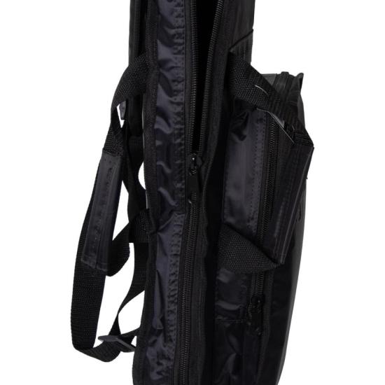 Capa para Contrabaixo Nylon 70 Acolchoada com Bolsa Cargo Preta MUNDOMAX por 154,99 à vista no boleto/pix ou parcele em até 6x sem juros. Compre na loja Mundomax!