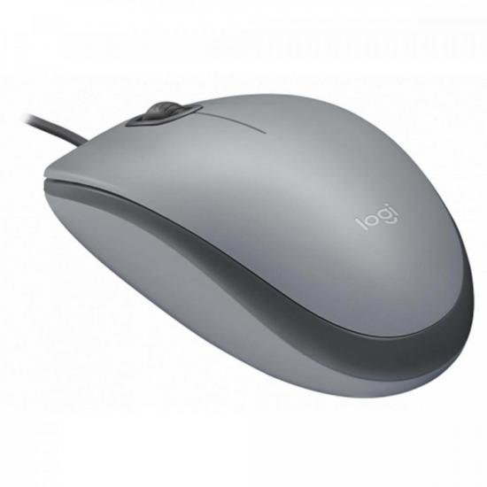 Mouse LOGITECH M110 Silent Cinza por 0,00 à vista no boleto/pix ou parcele em até 1x sem juros. Compre na loja Mundomax!