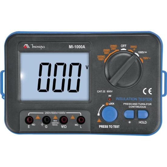 Megômetro Digital Minipa MI-1000A por 539,99 à vista no boleto/pix ou parcele em até 10x sem juros. Compre na loja Mundomax!