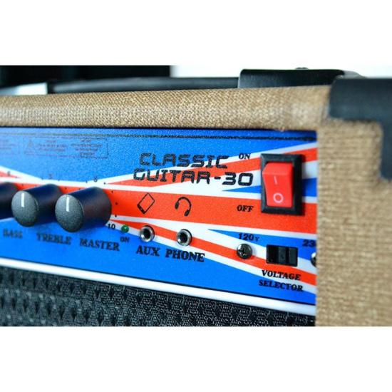 Amplificador para Guitarra BRIXTON Classic Guitar 30 Nude por 689,99 à vista no boleto/pix ou parcele em até 10x sem juros. Compre na loja Mundomax!