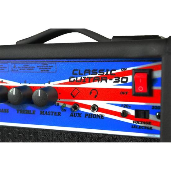 Amplificador para Guitarra BRIXTON Classic Guitar 30 Preto por 689,99 à vista no boleto/pix ou parcele em até 10x sem juros. Compre na loja Mundomax!