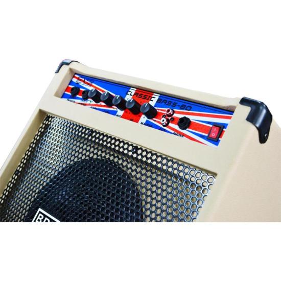 Amplificador Para Baixo Brixton Classic Bass 80 Nude por 989,99 à vista no boleto/pix ou parcele em até 10x sem juros. Compre na loja Mundomax!