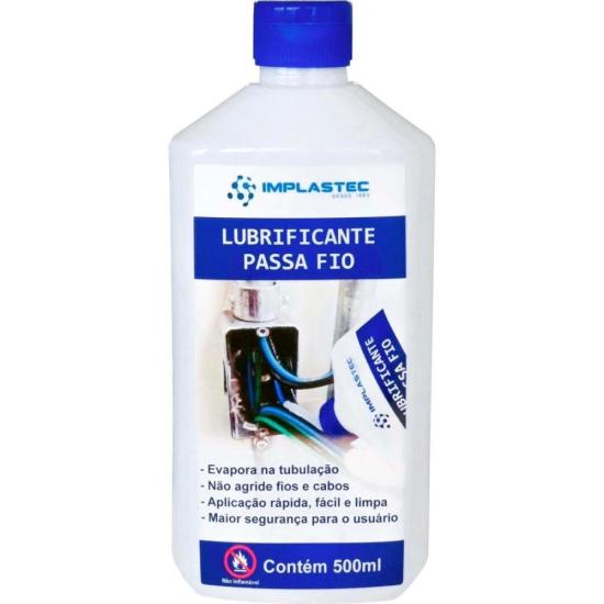 Lubrificante Passa Fio 500ML IMPLASTEC por 13,99 à vista no boleto/pix ou parcele em até 1x sem juros. Compre na loja Mundomax!