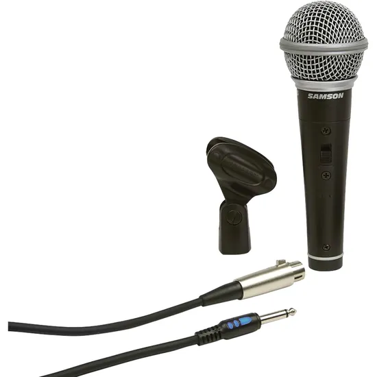 Microfone Samson R21S Cardióide Preto por 212,99 à vista no boleto/pix ou parcele em até 8x sem juros. Compre na loja Mundomax!