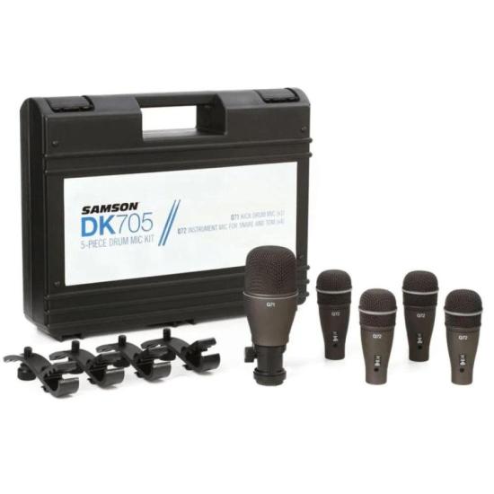 Kit Microfone SAMSON DK705 para Bateria Preto por 2.899,99 à vista no boleto/pix ou parcele em até 12x sem juros. Compre na loja Mundomax!