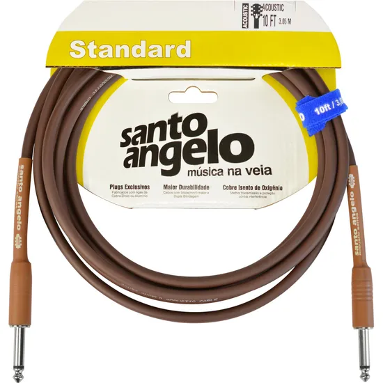 Cabo p/ Instrumentos 3,05m ACOUSTIC SERIES 10FT SANTO ANGELO (76465)