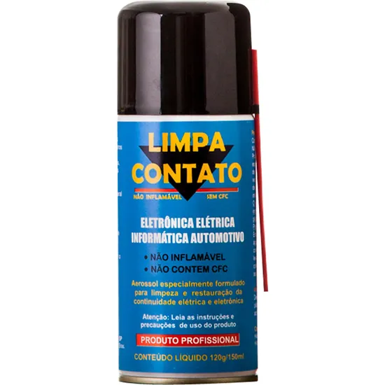 Spray Limpa Contato Não Inflamável 120g IMPLASTEC por 0,00 à vista no boleto/pix ou parcele em até 1x sem juros. Compre na loja Mundomax!