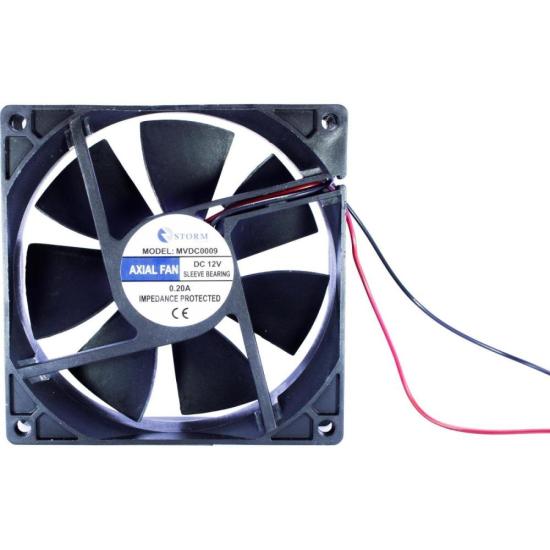 Microventilador Storm MVDC0009 90x90x25mm 12V Preto (76491)