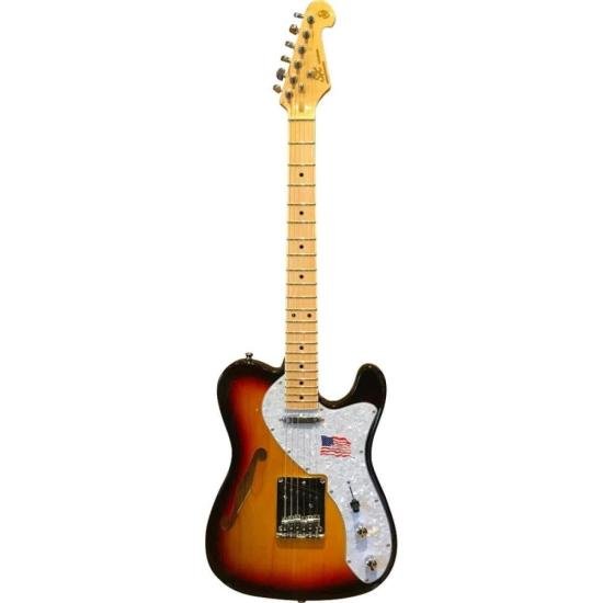 Guitarra Semi Acústica SX STLH 3TS Sunburst por 2.725,90 à vista no boleto/pix ou parcele em até 12x sem juros. Compre na loja Mundomax!
