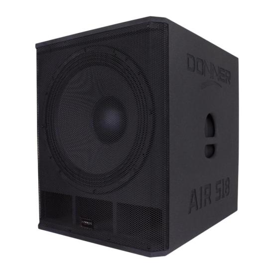 Subwoofer Ativo 18\" DONNER AIRS18 por 5.299,00 à vista no boleto/pix ou parcele em até 12x sem juros. Compre na loja Mundomax!